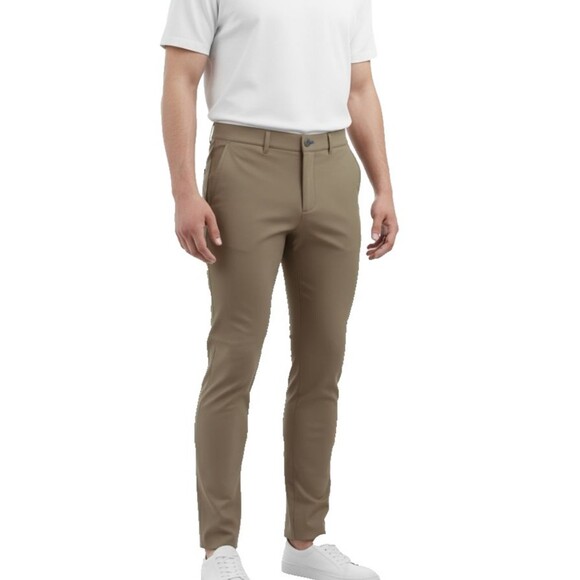 Twillory Tailored for Performance Men's Khaki Pants  Size 34  Golf Office Travel - Picture 1 of 12